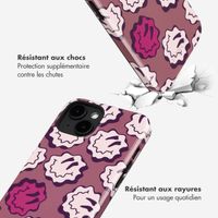 Selencia Coque arrière Vivid avec MagSafe Apple iPhone 14 - Wavy Smiley Pink