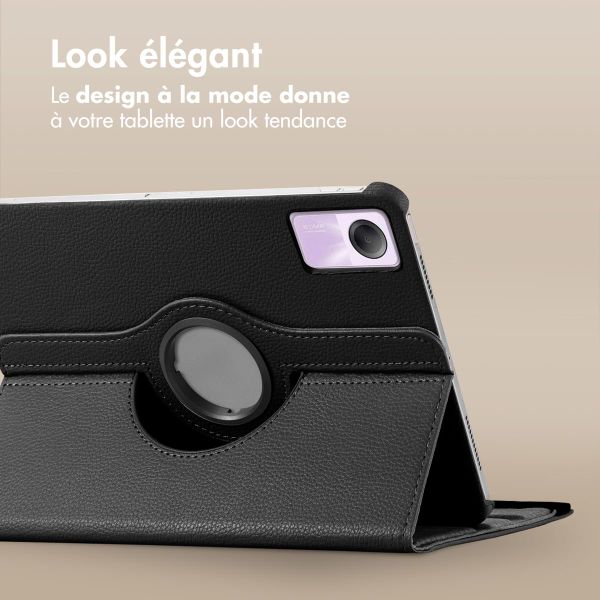 imoshion Coque tablette rotatif à 360° Xiaomi Redmi Pad SE - Noir