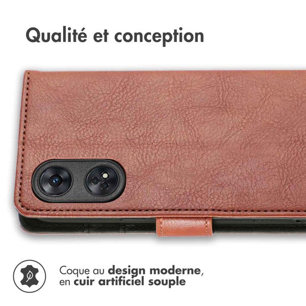 imoshion Étui de télephone portefeuille Oppo Reno 8 T (4G) - Marron