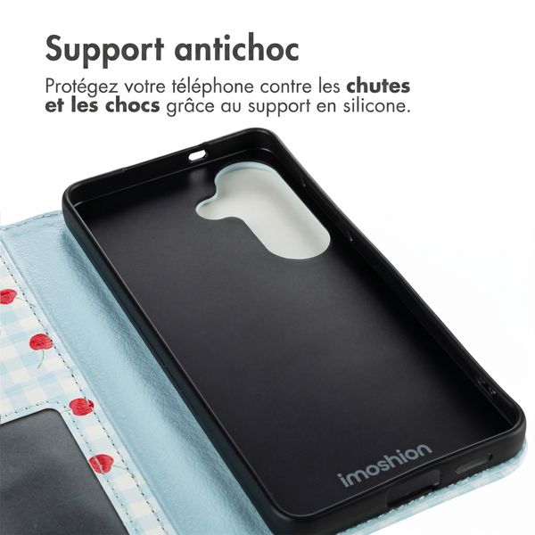 imoshion Étui de télephone portefeuille Design Samsung Galaxy S26 - Cherry Check