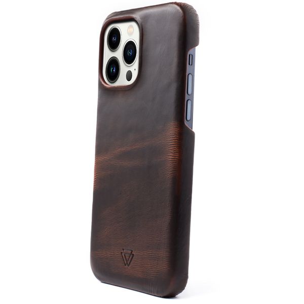 Wachikopa Coque Full Wrap iPhone 13 Pro - Dark Brown