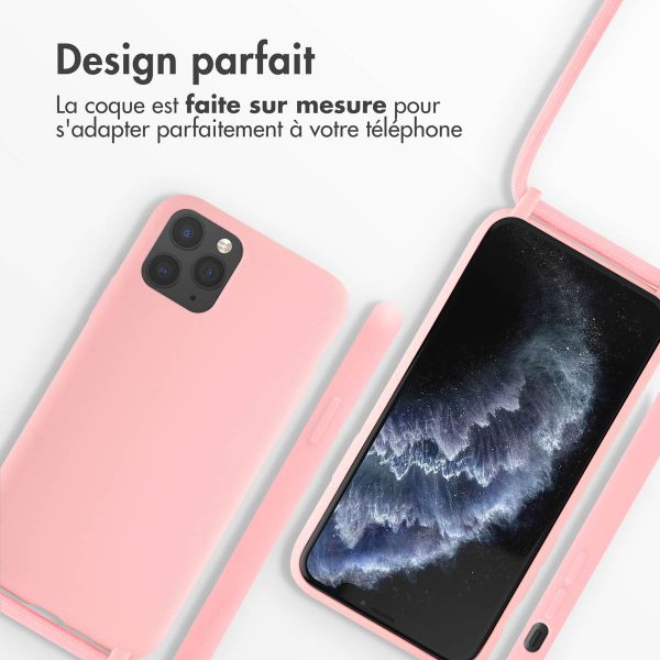 imoshion ﻿Coque en silicone avec cordon iPhone 11 Pro - Rose