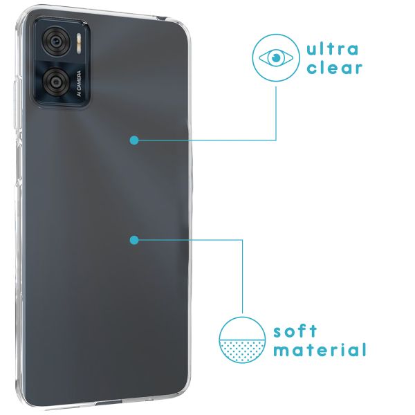 imoshion Softcase Back Cover Motorola Moto E22 - Transparent