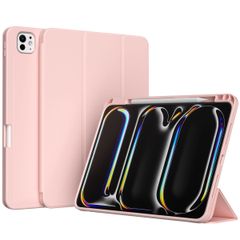 Accezz Coque tablette portefeuille Smart Silicone Apple iPad Pro 13 (2025) M5 / (2024) M4 - Rose