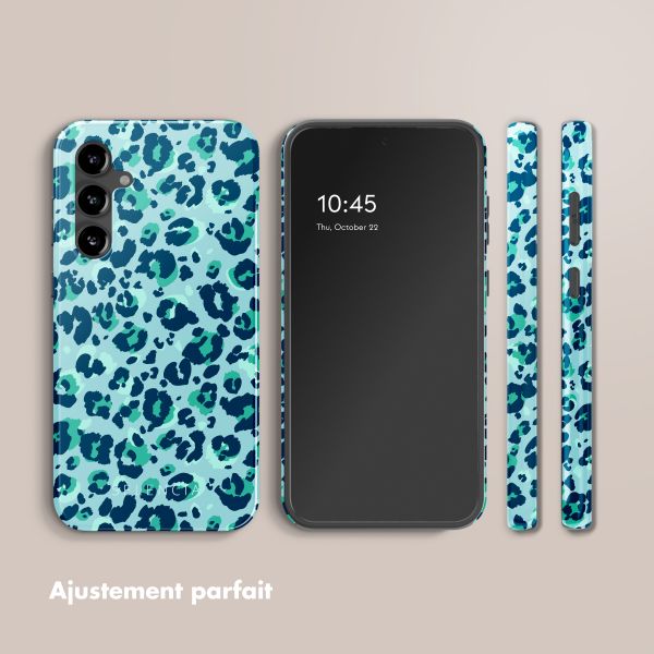 Selencia Coque arrière Vivid Samsung Galaxy S23 FE - Wild Spots Light Blue