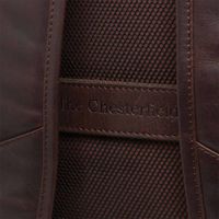 The Chesterfield Brand Sac à dos ordinateur 15-15.6 pouces Savona - Cuir véritable - Brun foncé