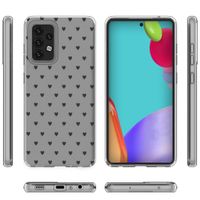 imoshion Coque Design Samsung Galaxy A52(s) (5G/4G) - Cœurs - Noir