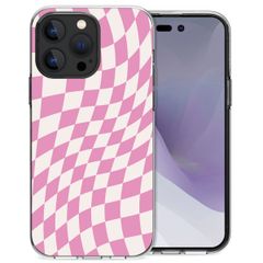 imoshion Coque Design iPhone 14 Pro Max - Retro Pink Check