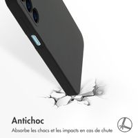 Accezz Coque Liquid Silicone Samsung Galaxy A16 - Noir