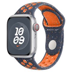 Apple Bracelet Nike Sport Apple Watch Series 1 t/m 9 / SE (38/40/41 mm) | Series 10 / 11 (42 mm) - Taille S/M - Blue Flame