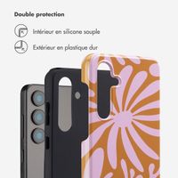 Selencia Coque arrière Vivid Samsung Galaxy S24 FE - Modern Bloom Pink