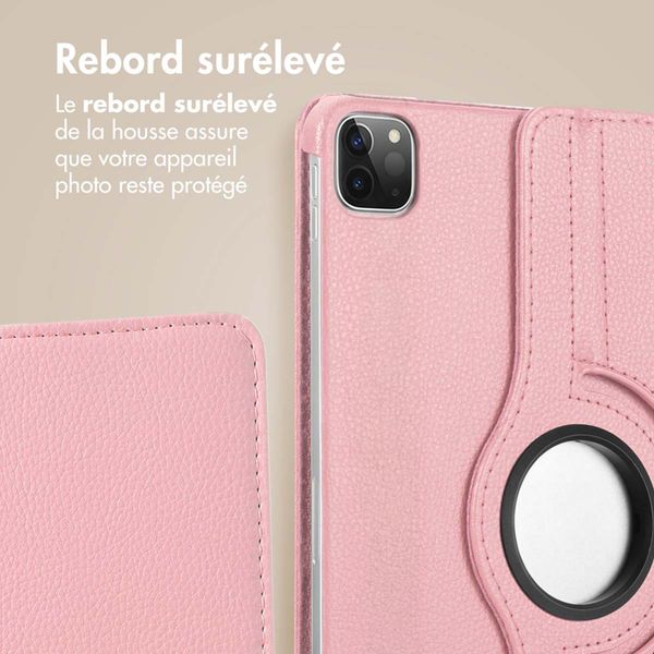 imoshion Coque tablette rotatif à 360° Apple iPad Air 11 pouces (2026) M4 / (2025) M3 / (2024) M2 / Air 5 (2022) / Air 4 (2020) / Pro 11 (2018/2020) - Rose