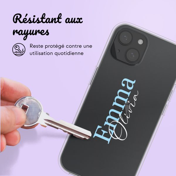 Coque avec votre propre photo et/ou texte Apple iPhone 15 - Naam