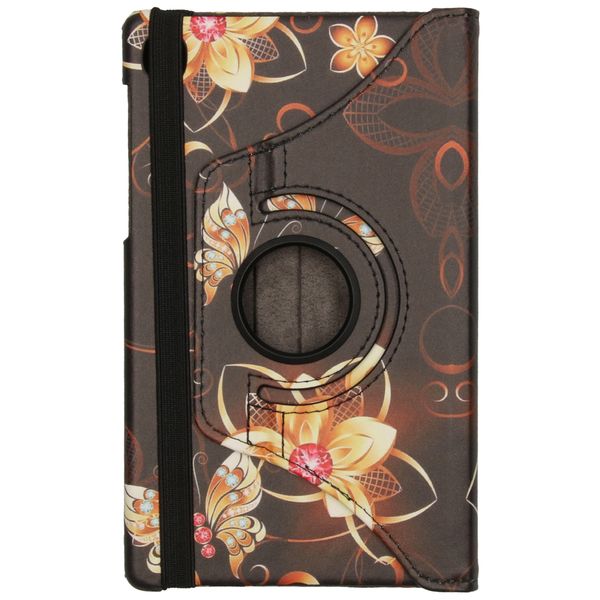 imoshion Coque tablette Design rotatif à 360° Samsung Galaxy Tab A7 Lite - Butterfly Flower