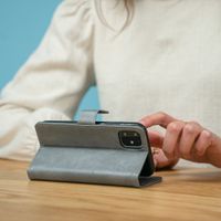 imoshion Étui de télephone portefeuille de luxe Samsung Galaxy S21 - Gris