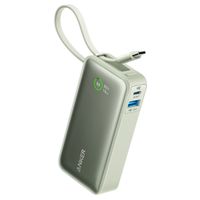 Anker Nano | Powerbank 10.000 mAh - 30 Watt - Câble USB-C intégré - Vert