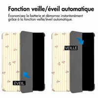 imoshion Coque tablette Design Trifold Apple iPad Air 11 pouces (2026) M4 / (2025) M3 / (2024) M2 / Air 5 (2022) / Air 4 (2020) - Garden Stripes