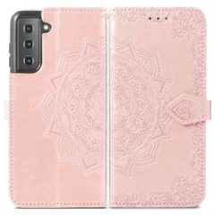 imoshion Etui de télephone Mandala Samsung Galaxy S22 - Rose Doré