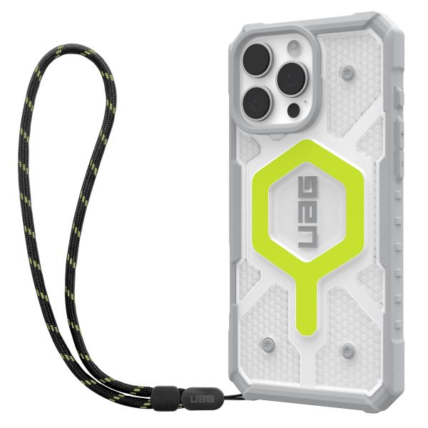 UAG Coque Pathfinder MagSafe avec ﻿Bracelet iPhone 16 Pro Max - Active Neon