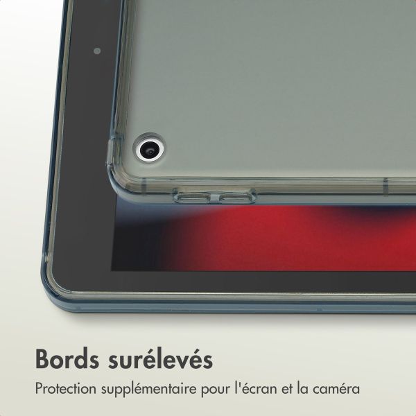 Accezz Coque Frosted Apple iPad 9 (2021) 10.2 pouces / iPad 8 (2020) 10.2 pouces / iPad 7 (2019) 10.2 pouces - Noir