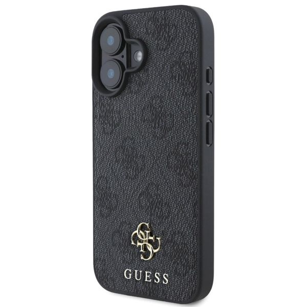 Guess Coque 4G Metal Logo MagSafe iPhone 16 - Noir