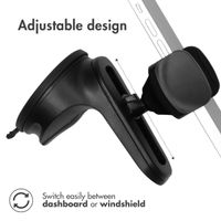 Accezz Support de téléphone pour voiture iPhone 6 - Réglable - Universel - Tableau de bord et pare-brise - Noir