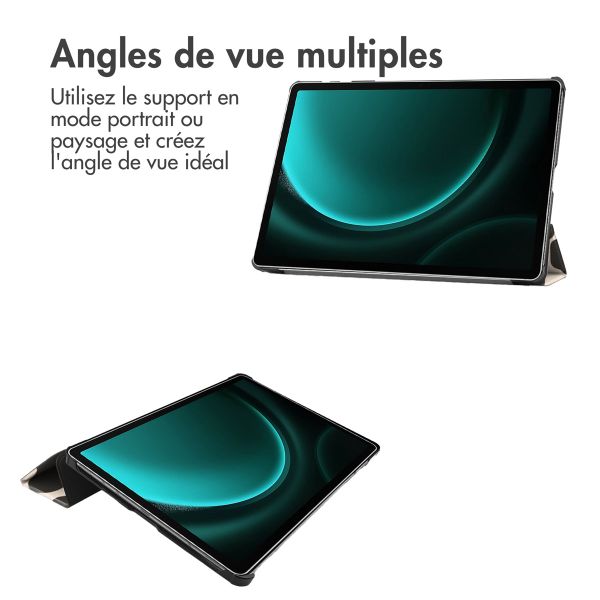 imoshion Coque tablette Design Trifold Samsung Galaxy Tab S10 Plus / Tab S9 FE Plus / Tab S9 Plus - Leopard