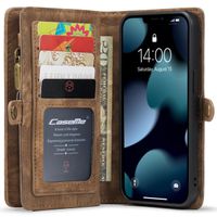 CaseMe Etui de téléphone de luxe en cuir deux iPhone 13 Mini