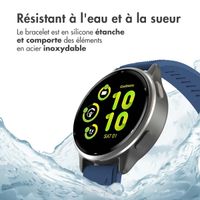 imoshion Bracelet QuickFit® en silicone - Connexion Garmin Watch 22 mm - Bleu foncé