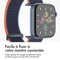 imoshion Bracelet en nylon Apple Watch Series 1 t/m 9 / SE (38/40/41 mm) | Series 10 / 11 (42 mm) - Dark Navy Blue