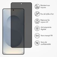 Accezz Protection d'écran en verre trempé Privacy Samsung Galaxy S25 Edge