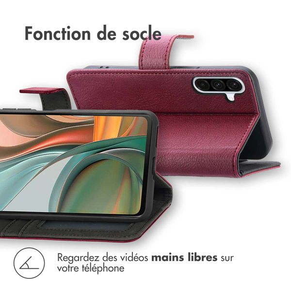 imoshion Étui de téléphone portefeuille Luxe Samsung Galaxy A36 - Bordeaux