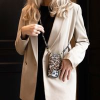 Selencia Coque de télephone Nova avec cordon et porte-cartes Samsung Galaxy S24 FE - Leopard