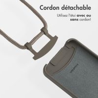 imoshion Coque de couleur avec cordon amovible Samsung Galaxy A55 - Black Coffee