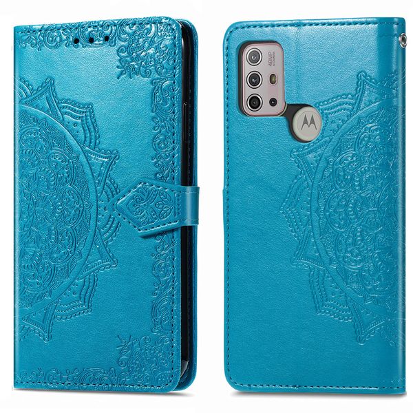 imoshion Etui de télephone Mandala Motorola Moto G30 / G20 / G10 (Power) - Turquoise