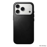 Nomad Coque arrière traditionnelle en cuir Horween avec MagSafe Apple iPhone 17 Pro - Noir