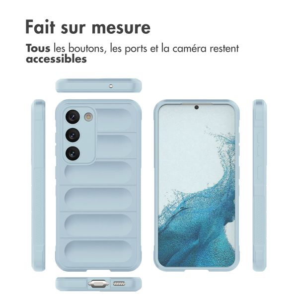 imoshion Coque arrière EasyGrip Samsung Galaxy S23 - Bleu clair