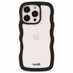 Holdit Coque Wavy Apple iPhone 16 Pro - Black / Transparent