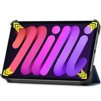 imoshion Coque tablette Trifold iPad Mini 7 (2024) / iPad Mini 6 (2021) - Bleu foncé