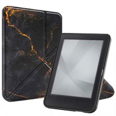 imoshion Étui de liseuse portefeuille design Pliable Kobo Clara Colour / BW - Black Marble