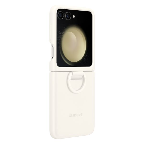 Samsung Original Coque en silicone Ring Galaxy Z Flip 5 - Cream