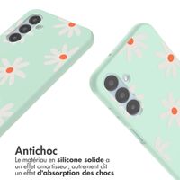 imoshion Coque design en silicone avec cordon Samsung Galaxy A25 (5G) - Green Flower Distance