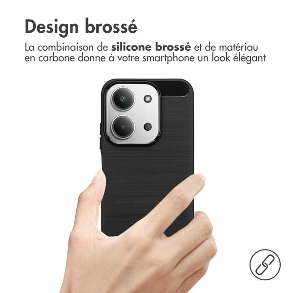 imoshion Coque Brushed Xiaomi Redmi 15C (5G) - Noir