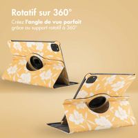 imoshion Coque tablette Design rotatif à 360° Apple iPad Pro 11 (2025) M5 / (2024) M4 - Yellow Flowers