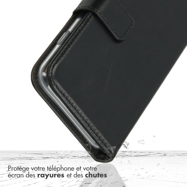 Selencia Étui de téléphone portefeuille en cuir véritable Samsung Galaxy A52(s) (5G/4G)
