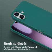 Selencia Coque silicone avec cordon amovible Apple iPhone 17 - Vert foncé