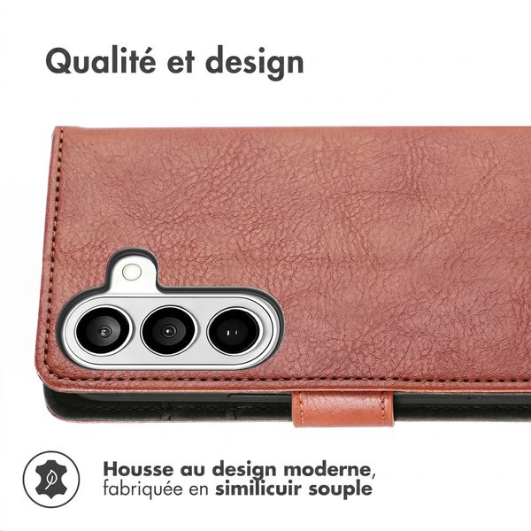 imoshion Étui de télephone portefeuille de luxe Samsung Galaxy A27 (5G) - Marron