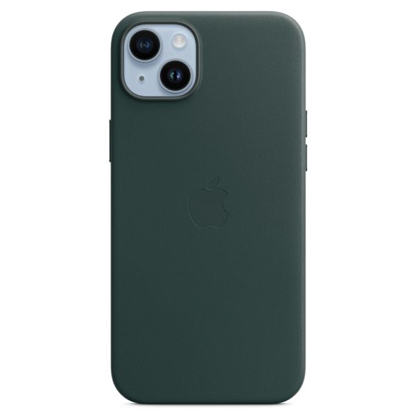 Apple Coque Leather MagSafe Apple iPhone 14 Plus - Forest Green