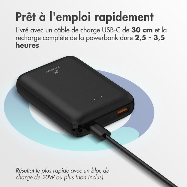 imoshion Batterie externe compacte 10.000 mAh - Noir