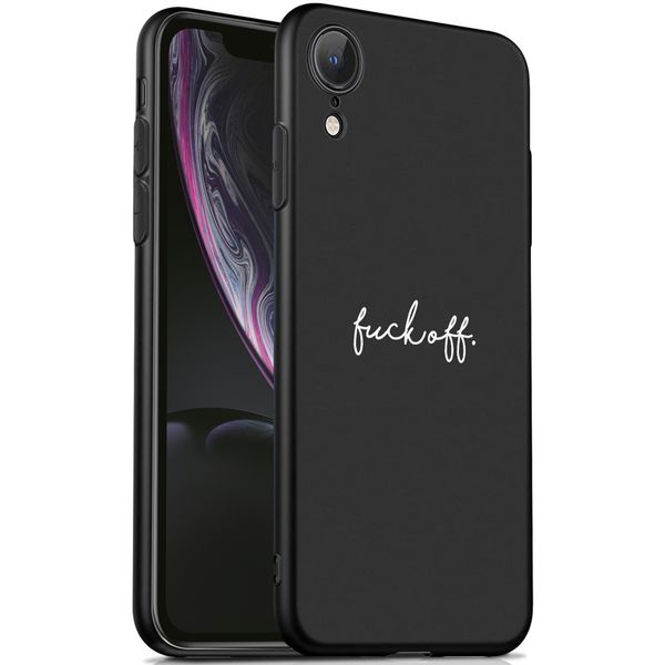 imoshion Coque Design iPhone Xr - Fuck Off - Noir